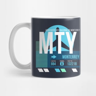 Monterrey (MTY) Airport // Sunset Baggage Tag Mug